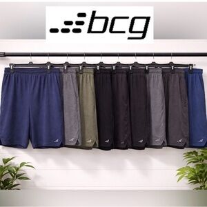 🔥♥️👉BCG Men’s XXL Athletic Shorts Bundle (9 Pair) Blue Gray Black Green Shorts